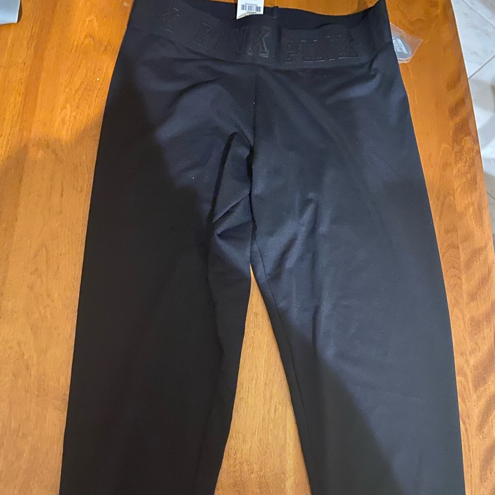Victoria secret pink black ultimate crop xs NWT